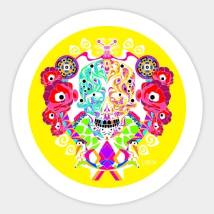 the pride of the death ecopop tree of life and joys Sticker